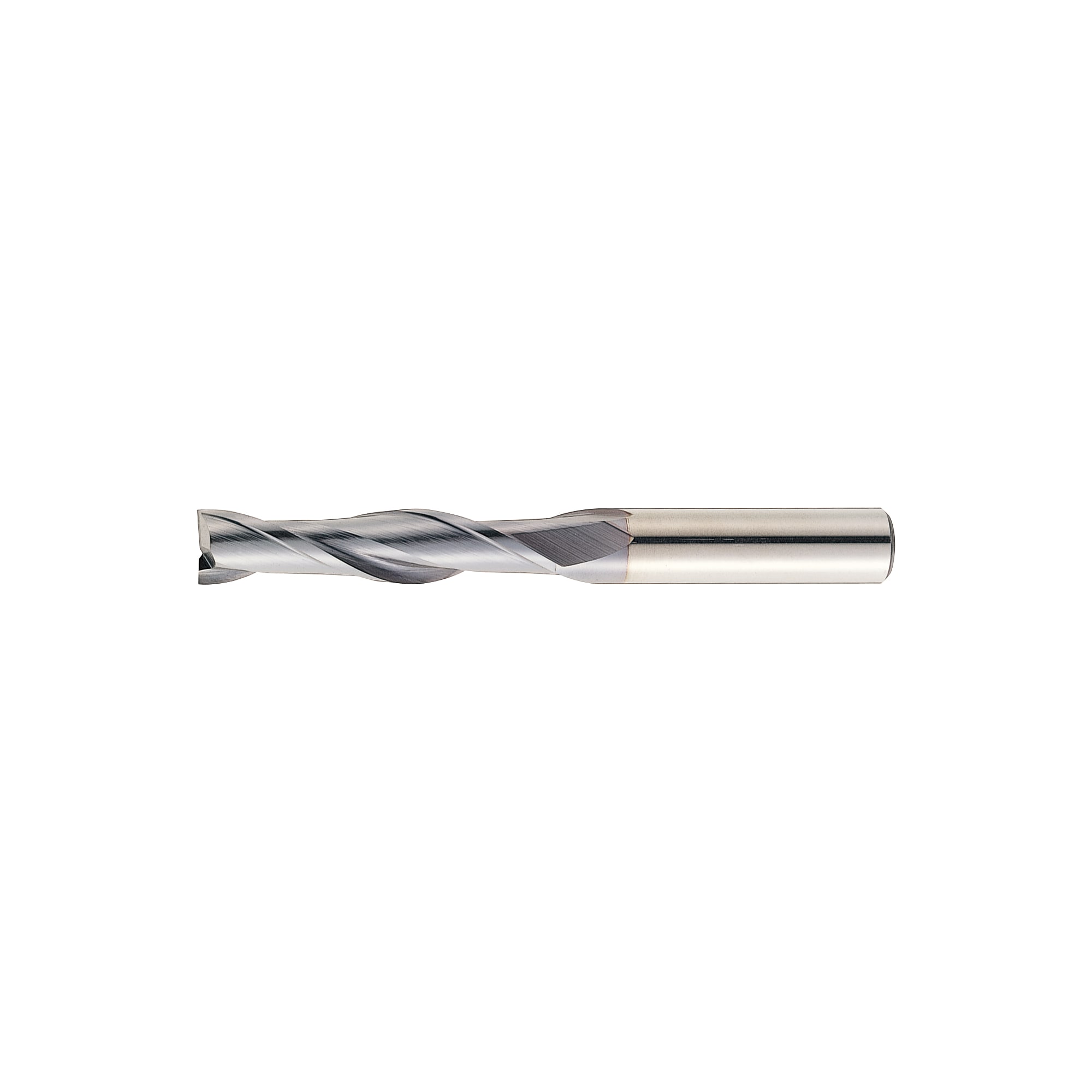 TiCN Coated Powdered High-Speed Steel Square End Mill, 2-Flute, Long