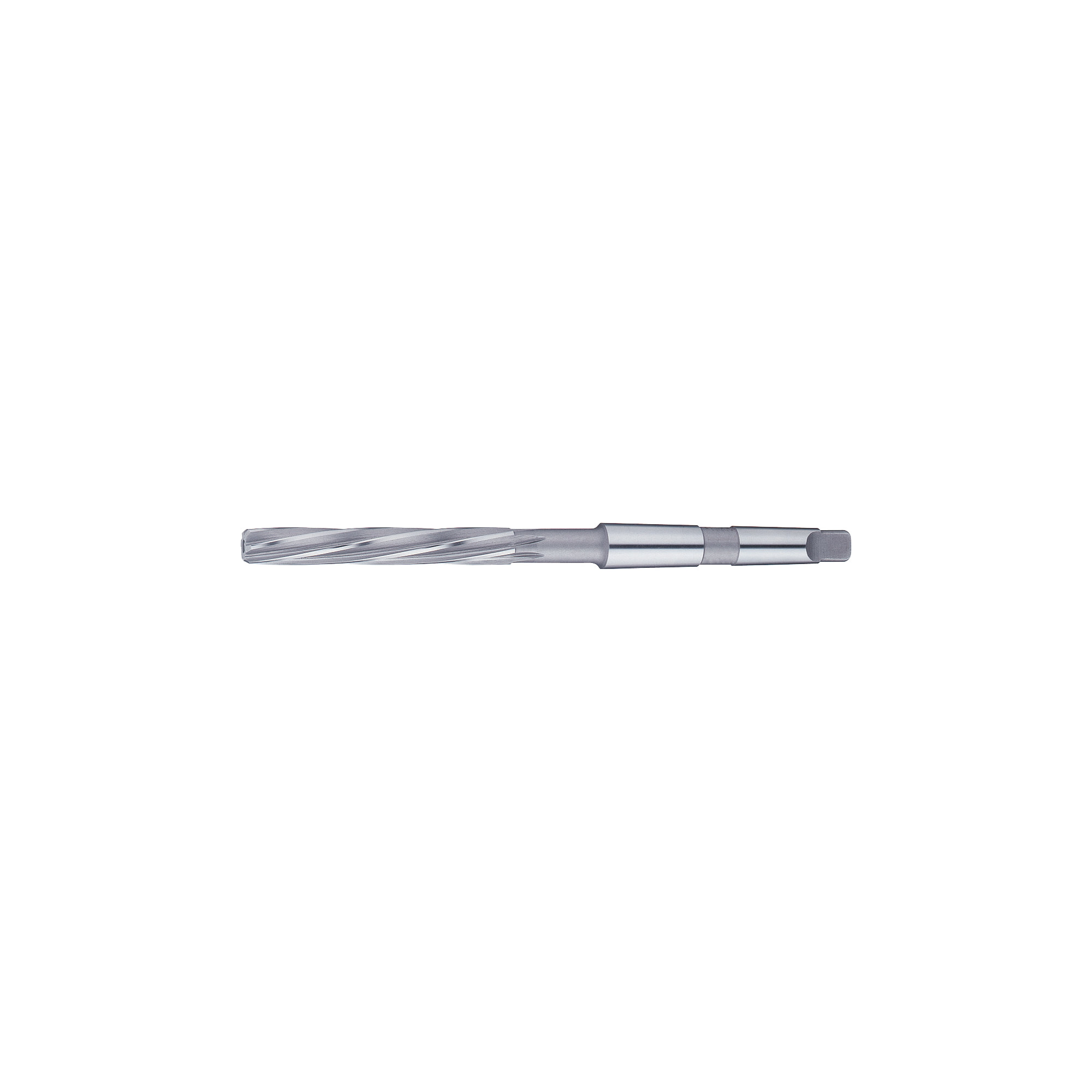 High-Speed Steel Spiral Machine Reamer, Right Blade with 12°Left Spiral, 0.01 mm Unit Designation
