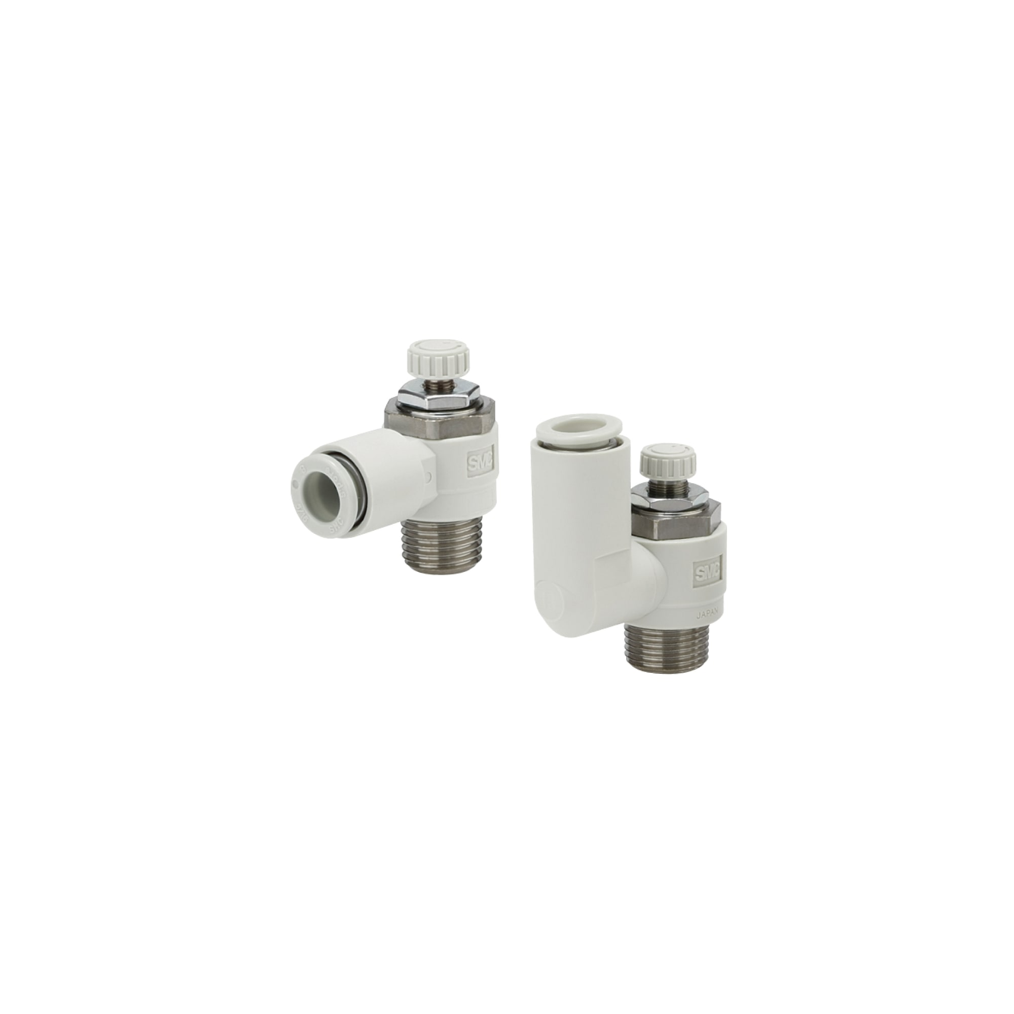 AS*2 / 3*1F, regolatore di flusso, raccordo istantaneo, gomito e universale