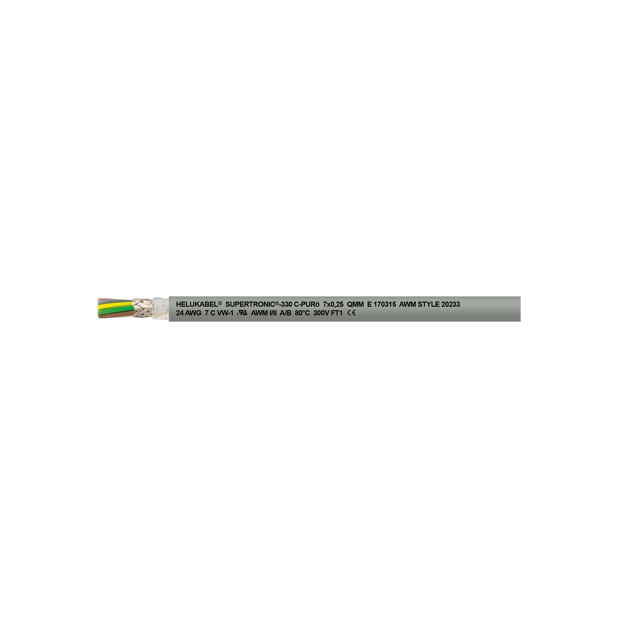 Cable for Drag Chain  PUR,TMPU UL CSA UV resistant halogen free  SUPERTRONIC 330 C PURÖ