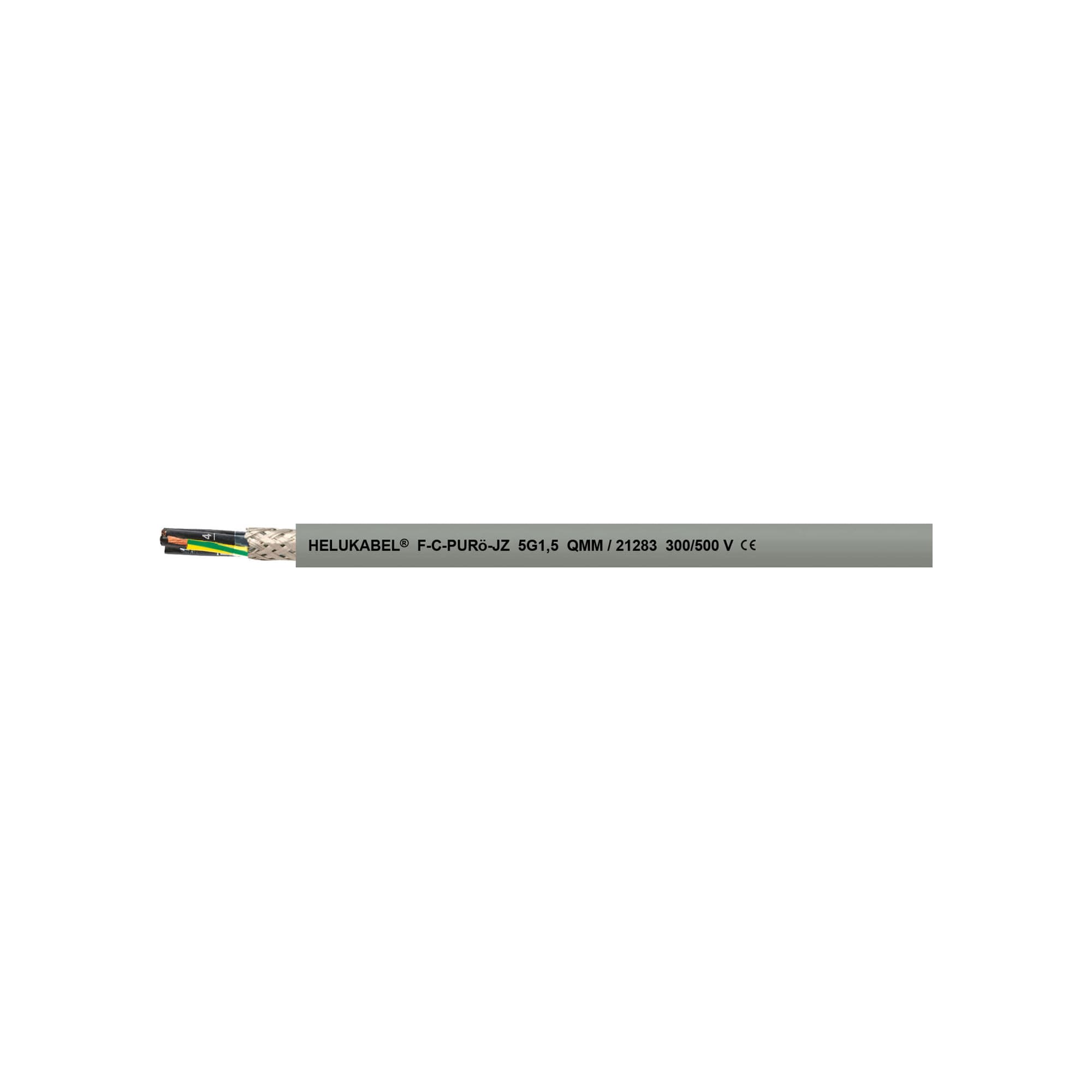 Control Cable PUR,TMPU screened UV resistant F C PURO JZ