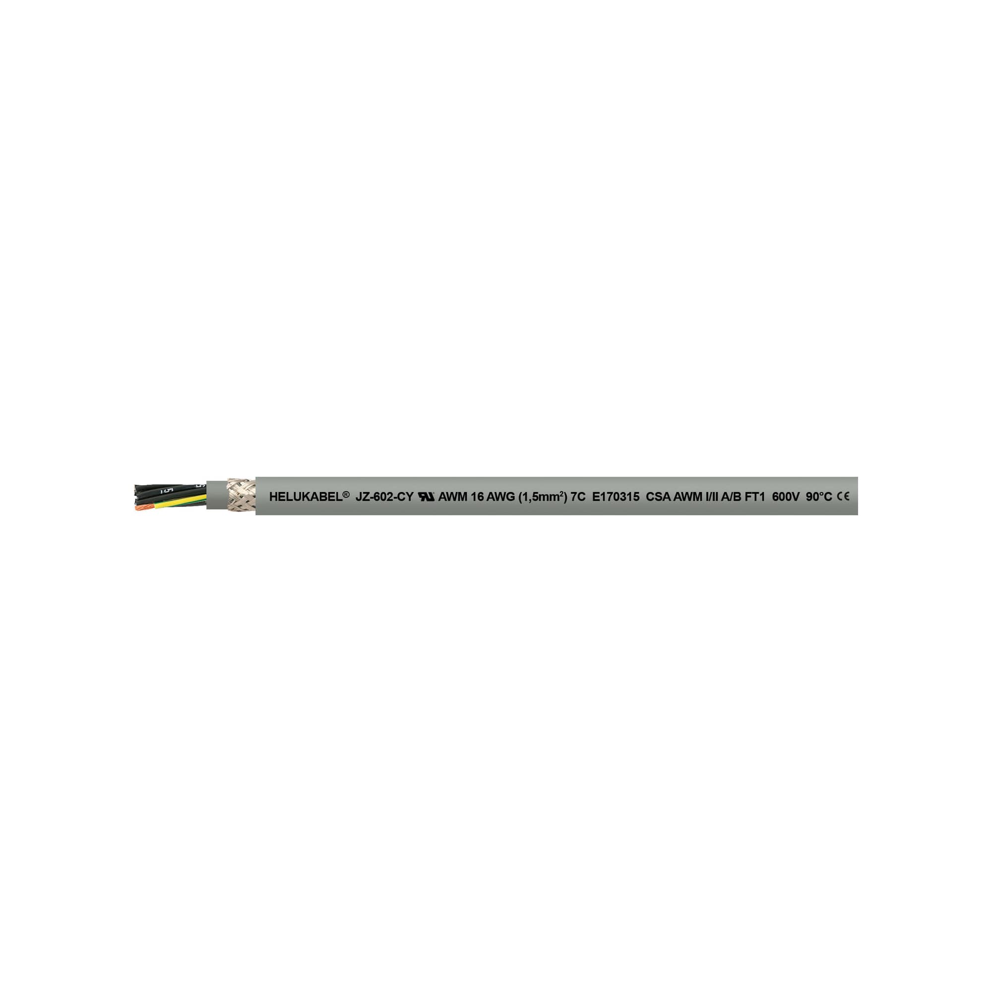 Control Cable PVC screened UL CSA JZ 602 CY