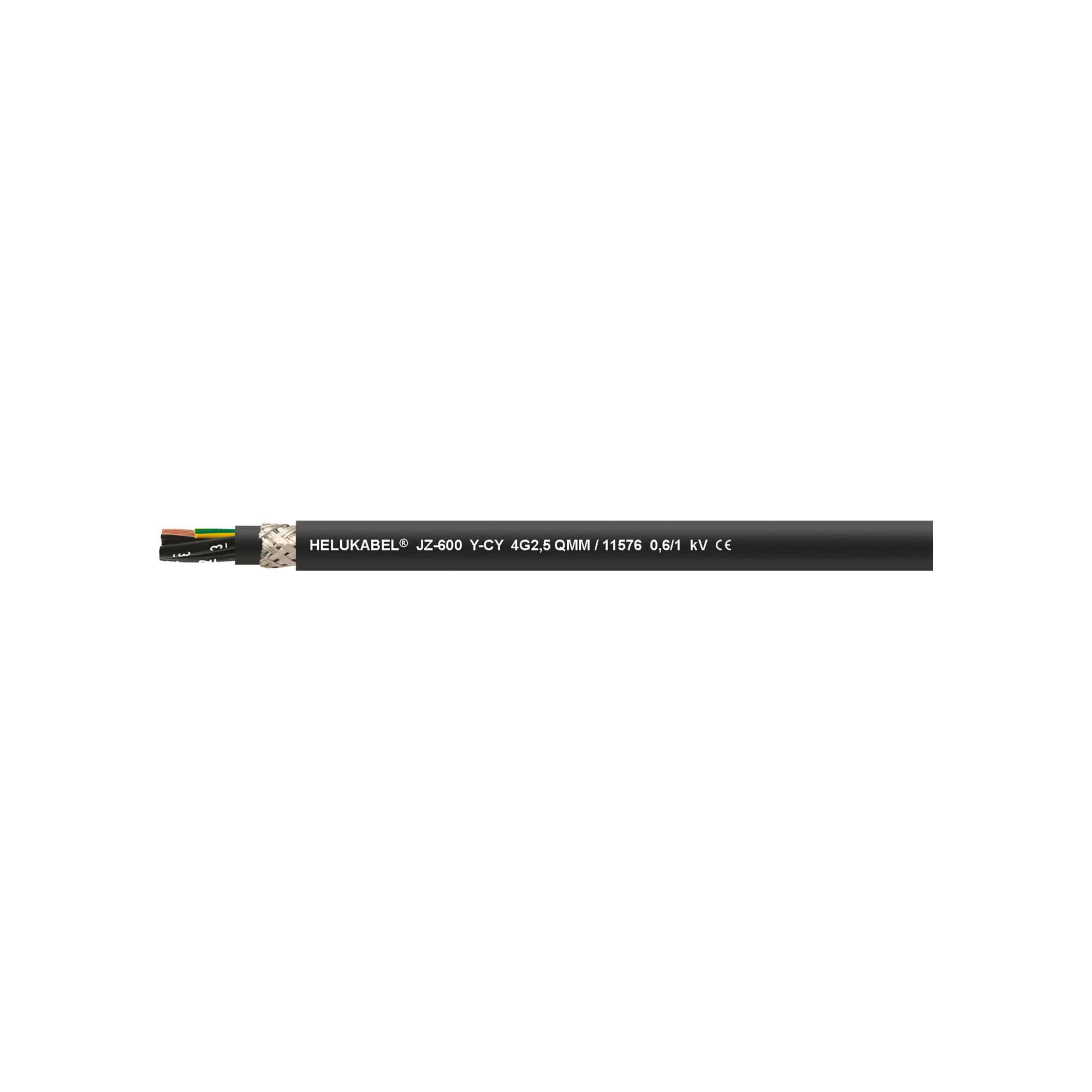 Control Cable PVC screened UV resistant JZ 600 Y CY