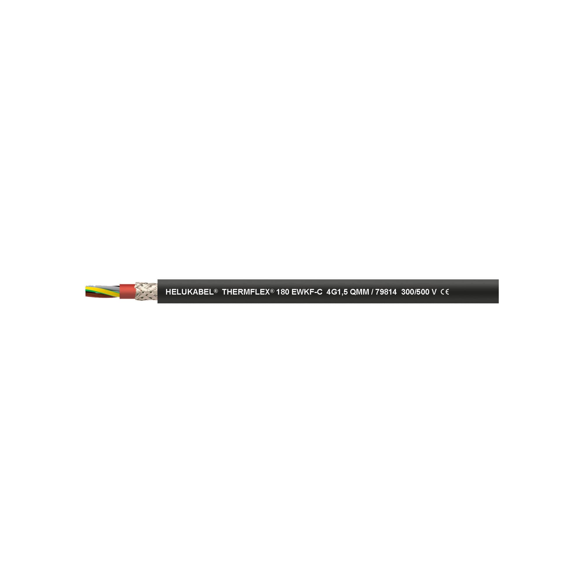 Heat & Cold resistant  SILICONE / RUBBER screened halogen free  T180 EWKF C