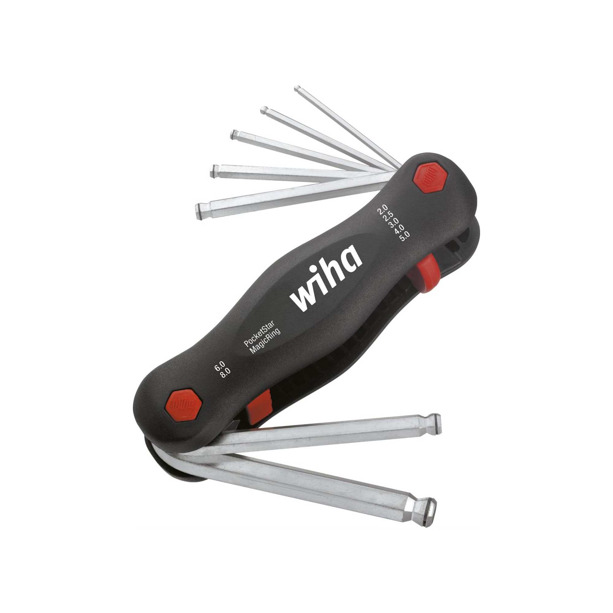 Multitool PocketStar, Hexagonal Ball End, MagicRing®, 7 Pieces