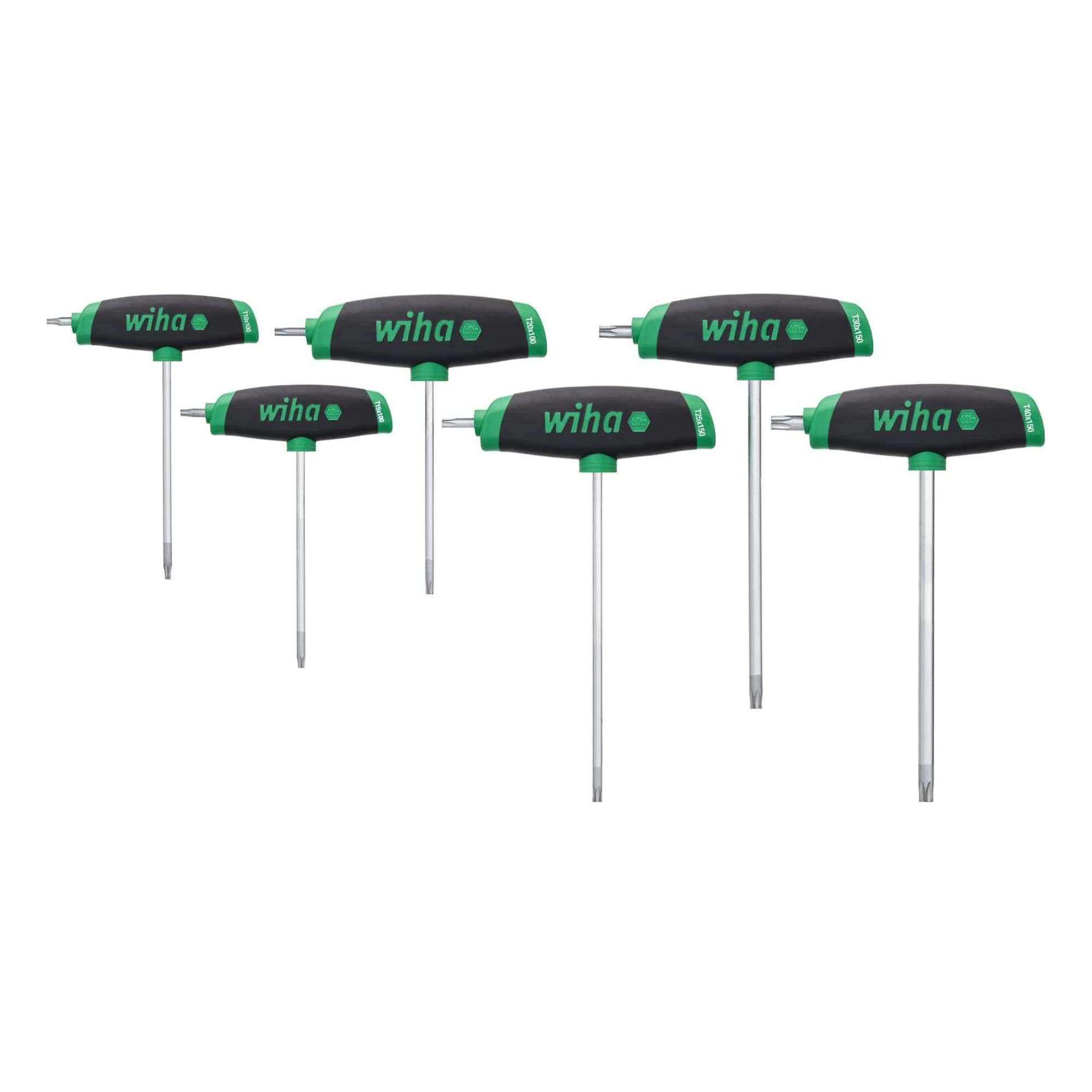 L-Key with T-Handle Set ComfortGrip, TORX® with Side Drive, Matt Chrome-Plated, 6 Pieces