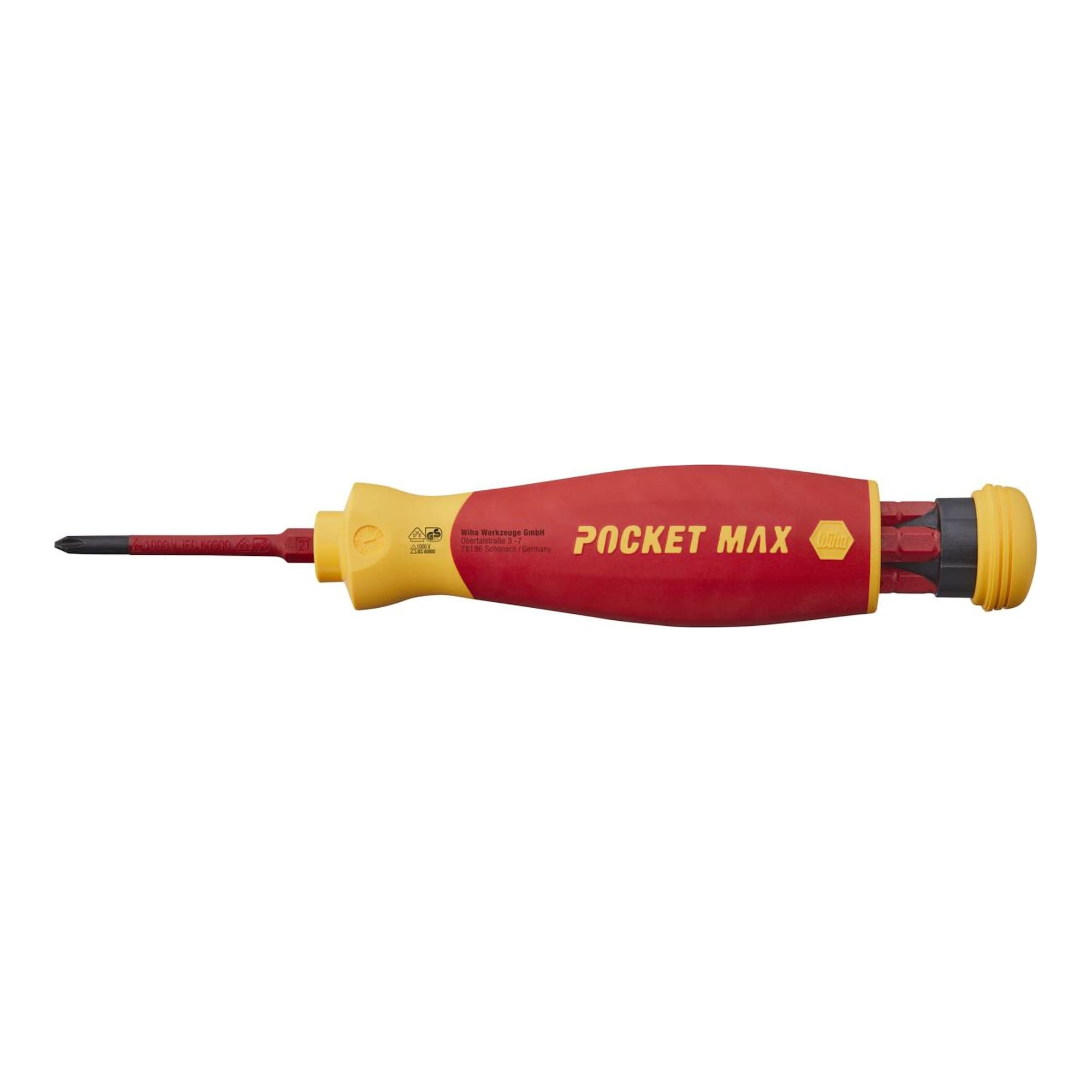 Screwdriver with Bit Magazine, PocketMax® Electric, Mixed with 4 slimBits