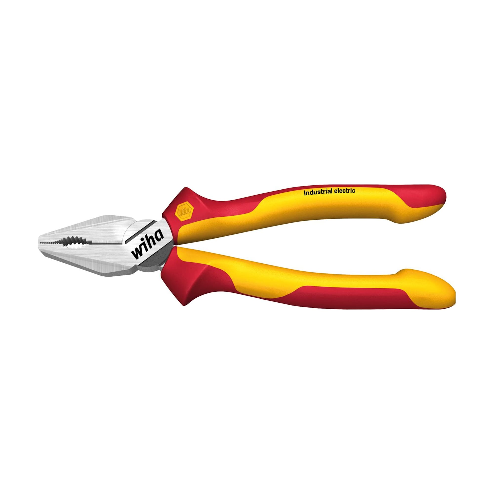 Industrial Electric Combination Pliers with DynamicJoint® and OptiGrip, with Extra Long Cutting Edge