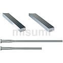 精級刻印付R付角エジェクタピン -ハイス鋼SKH51/ツバ厚4mm/P･W公差0_-0.005-