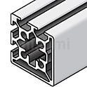 アルミフレーム　６シリーズ　正方形　５０×５０ｍｍ　２列溝　２面溝