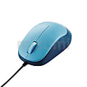 3ボタンBlueLED有線マウス（ブルー）