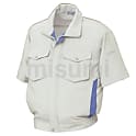 作業服 春夏 半袖 ブルゾン 帯電防止 RCS461 上