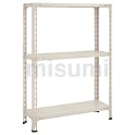 軽量ボルト式棚 （開放型・100kgタイプ・高さ1200mm）3段