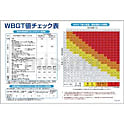 グリーンクロス マンガ標識 GEB-49 WBGT値チェック表