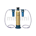 カートリッジ純水器標準セット(電気伝導率計・前後フィルター付) 700L/hr
