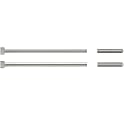 刻印付ストレートエジェクタピン -ハイス鋼SKH51/ツバ厚4mm/凸文字タイプ-