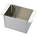 【穴加工無料】無塗装パネル箱型2辺耳あり 高耐食溶融めっき鋼板 RBTNL