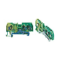 BTFE Series European Style Terminal Blocks - Rail Mounted, Multi-Channel, Front Connection, Grounded