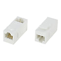 LANケーブル延長　シールド無　CAT6A/CAT6　パネルマウント　アングル（JJ中継アダプタ）