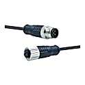 M12丸型防水コネクタハーネス 柔らかケーブル