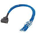 IEEE1284ハーフピッチ（MDR）コネクタ付ケーブル バラ線フード付 (3M製コネクタ使用)