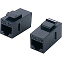 LANケーブル延長　シールド無　CAT5e　パネルマウント（JJ中継アダプタ）