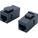 LANケーブル延長　シールド無　CAT6A/CAT6　パネルマウント　JJアダプタ（中継用ジャック）