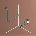 バリアフリー手摺（洋式トイレ用） SK-153SN/SK-153SN-RJ +L握りバー