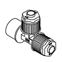 ふっ素樹脂製管継手 LQ1シリーズ フィメイルランティ ミリサイズ