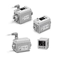 3色表示 電磁式デジタルフロースイッチ LFEシリーズ