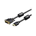 HDMI to DVI変換ケーブル コア付