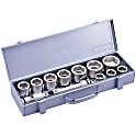 Socket Set for Impact Wrenches (Metal Tray Case Type) NV6102