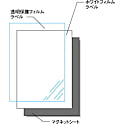 屋外用サインラベル(インクジェット用)・マグネットセット