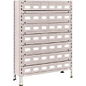軽量ボルト式棚 （スチール引き出し付・100kgタイプ､高さ1200mm､1800mm）