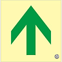 中輝度蓄光式床用誘導標識 070016 床16