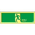 高輝度蓄光避難口誘導標識「非常口」 ASN804
