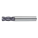 超硬4枚刃不等分割コーナーラジアスミディアムエンドミル 30° B258X