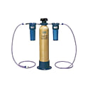 カートリッジ純水器標準セット(電気伝導率計・前後フィルター付) 100L/hr