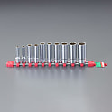 3/8"DR/7～22mm［10個組］ディープソケットセット（12角）EA618PN-2