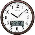 電波掛時計（温度湿度表示付き）