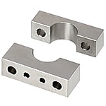 Shaft holders / block form / two-piece