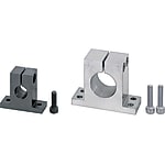 Shaft holders / T-shape / slotted / wide version