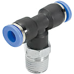 Quick-Connect Fitting, Union Tee, Screw Mount Branch