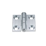 Flat hinges / conical countersinks / demountable / POM bush / extruded aluminium / MISUMI / Aluminium Hinges / Screw Mounting / Square Plate Type