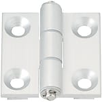 Flat hinges for construction profiles / conical countersinks / demountable / plastic bushing, slot springs / extruded aluminium / MISUMI
