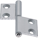 Flag hinges / conical countersunk / demountable / POM beech / extruded aluminium / MISUMI