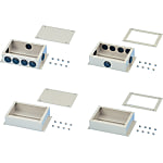 Steel Terminal Block Box, with Lid Model DIN Rail