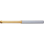 TSC series carbide ball end mill, spherical, 2-flute / stub, long neck model