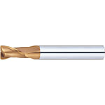 TSC series carbide radius end mill, 2-flute / 1.5D Flute Length (stub) model