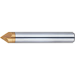 TS coated carbide chamfer, V grooving end mill, 2-flute